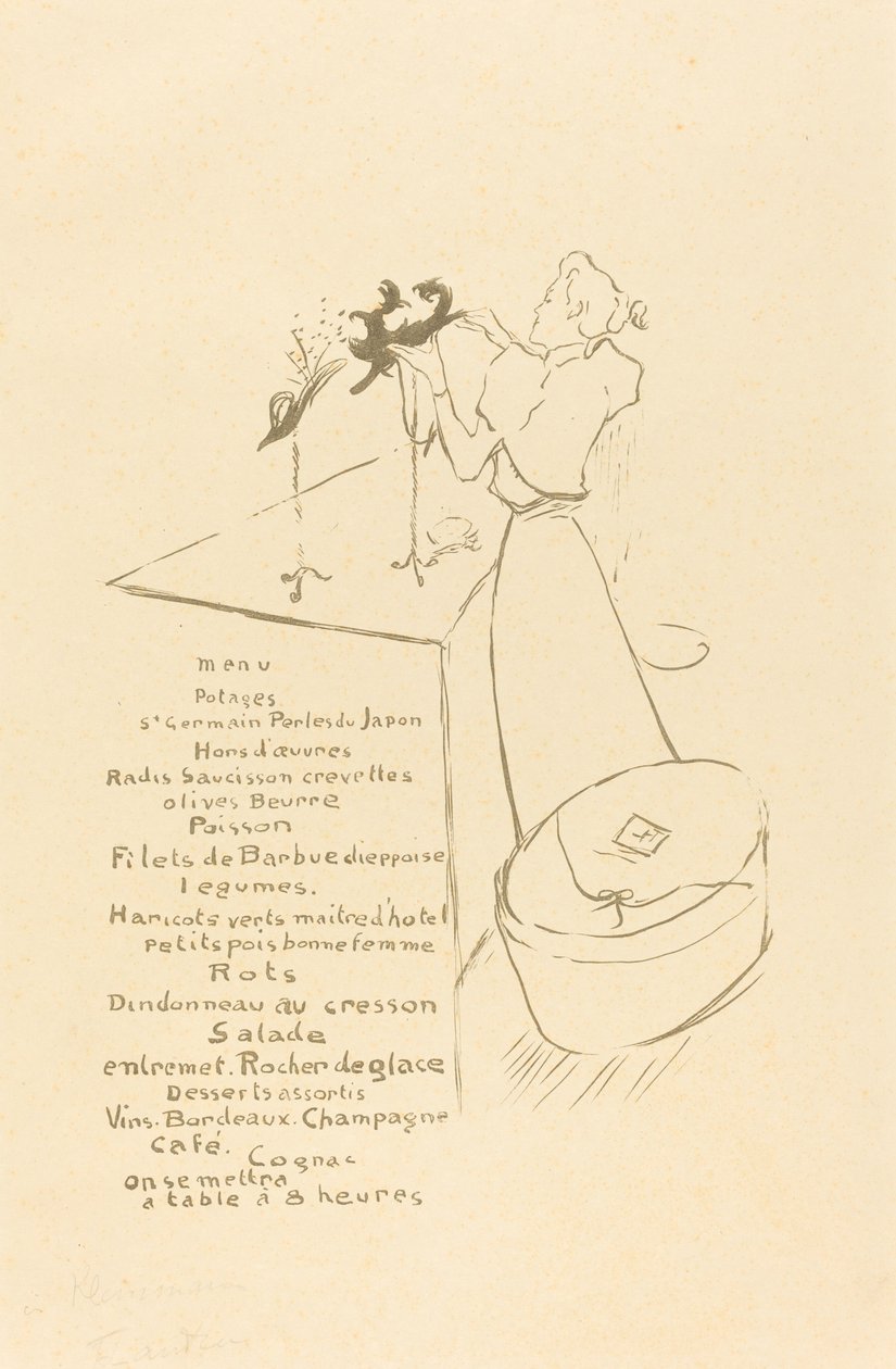 The Milliner La Modiste – Renée Vert, 1893. alkotó: Henri de Toulouse Lautrec