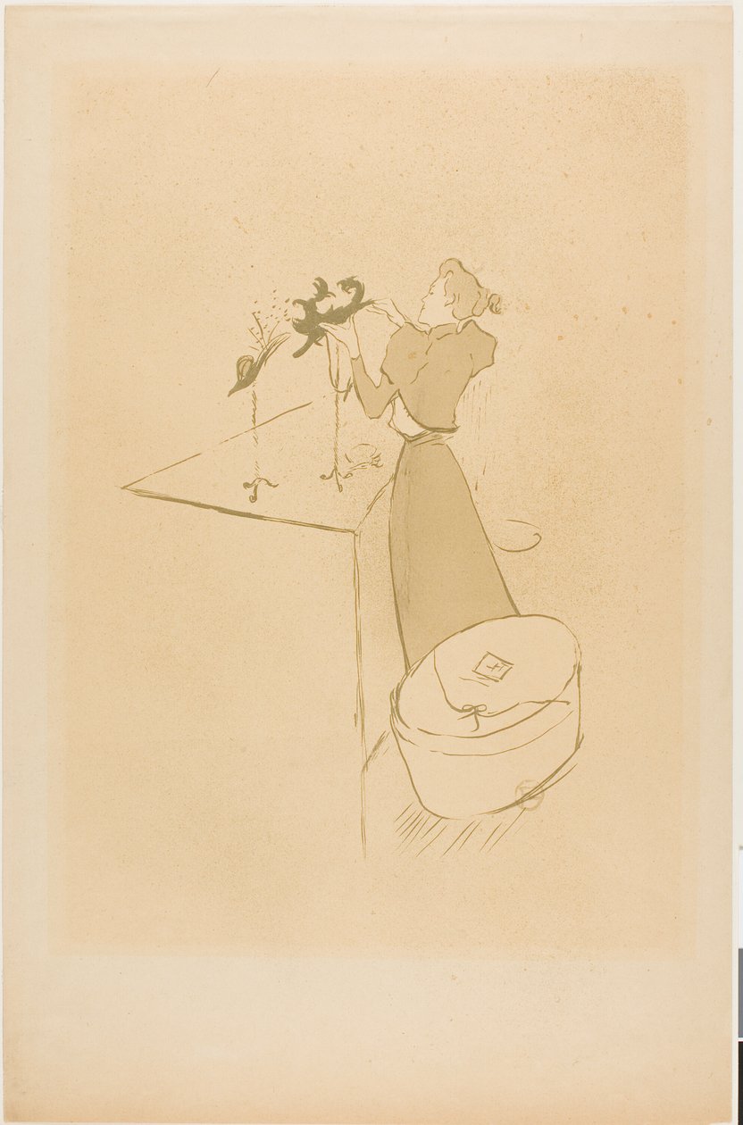 The Milliner, Renée Vert alkotó: Henri de Toulouse Lautrec