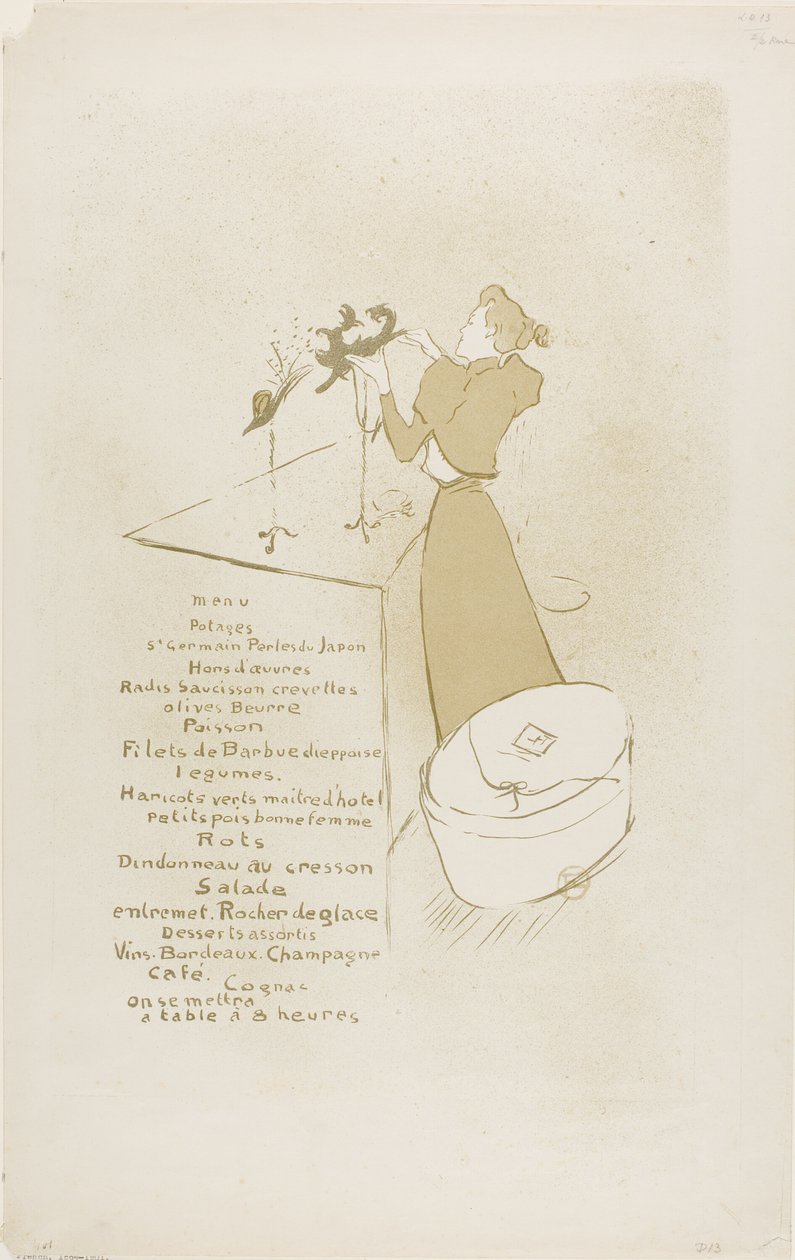 The Milliner, Renée Vert alkotó: Henri de Toulouse Lautrec