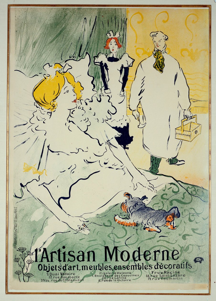 A modern kézműves, 1896 alkotó: Henri de Toulouse Lautrec