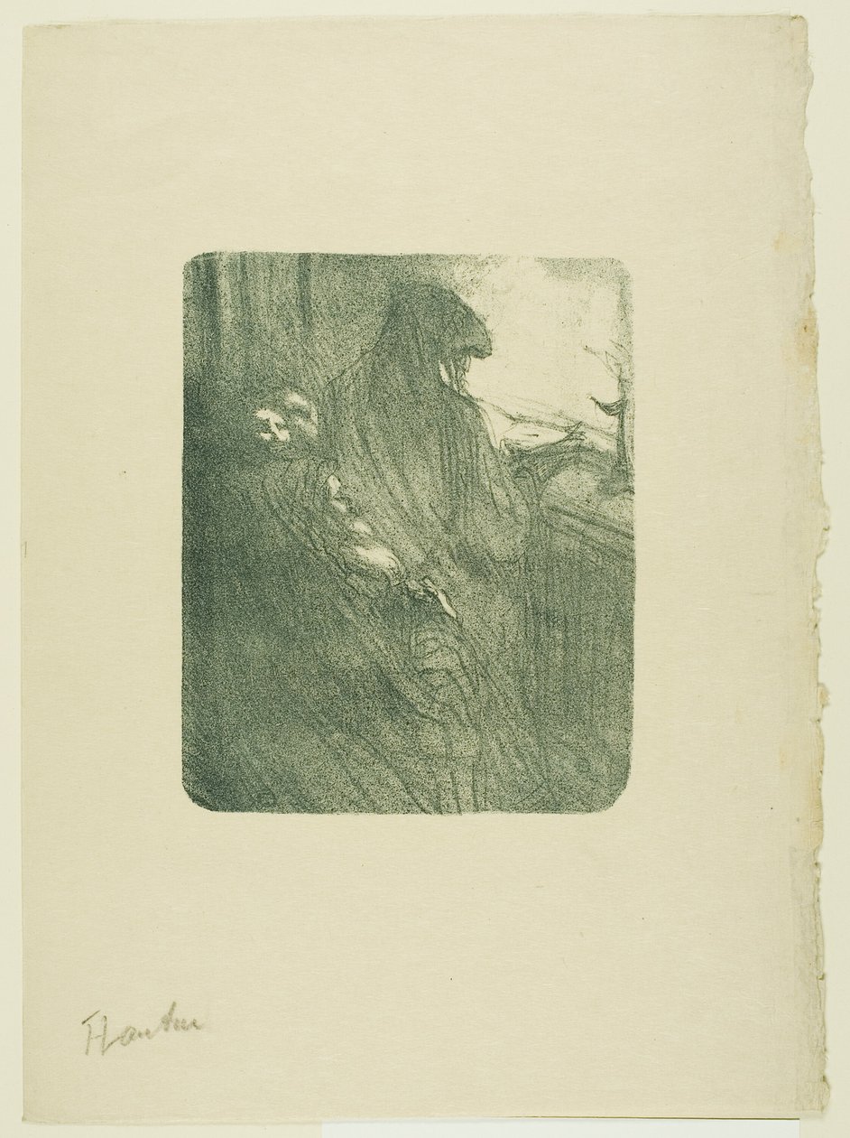 A régi flörtök, Désiré Dihau dallamaiból alkotó: Henri de Toulouse Lautrec