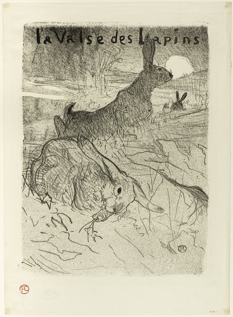 A nyulak keringője alkotó: Henri de Toulouse Lautrec