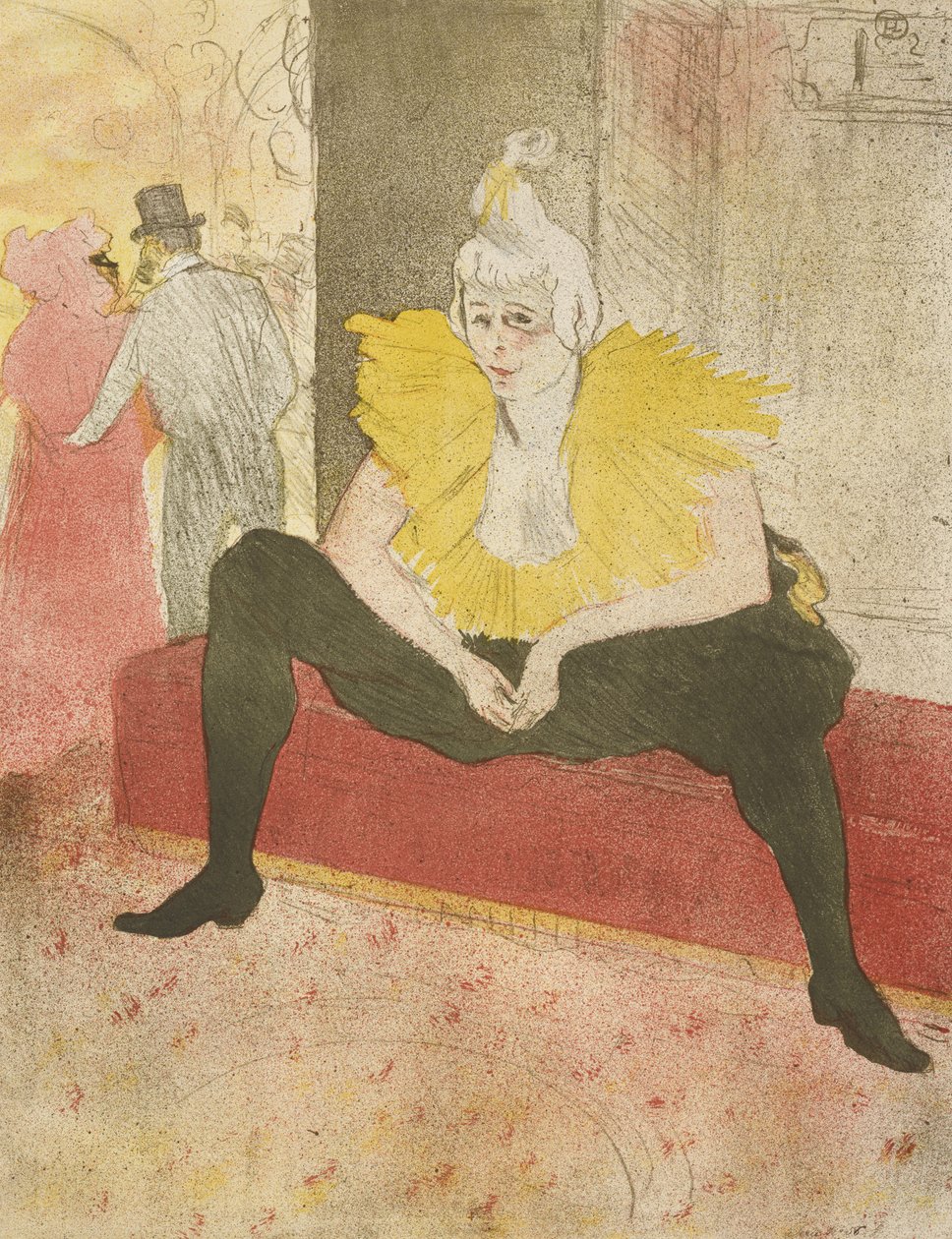 Az ülő bohócság alkotó: Henri de Toulouse Lautrec