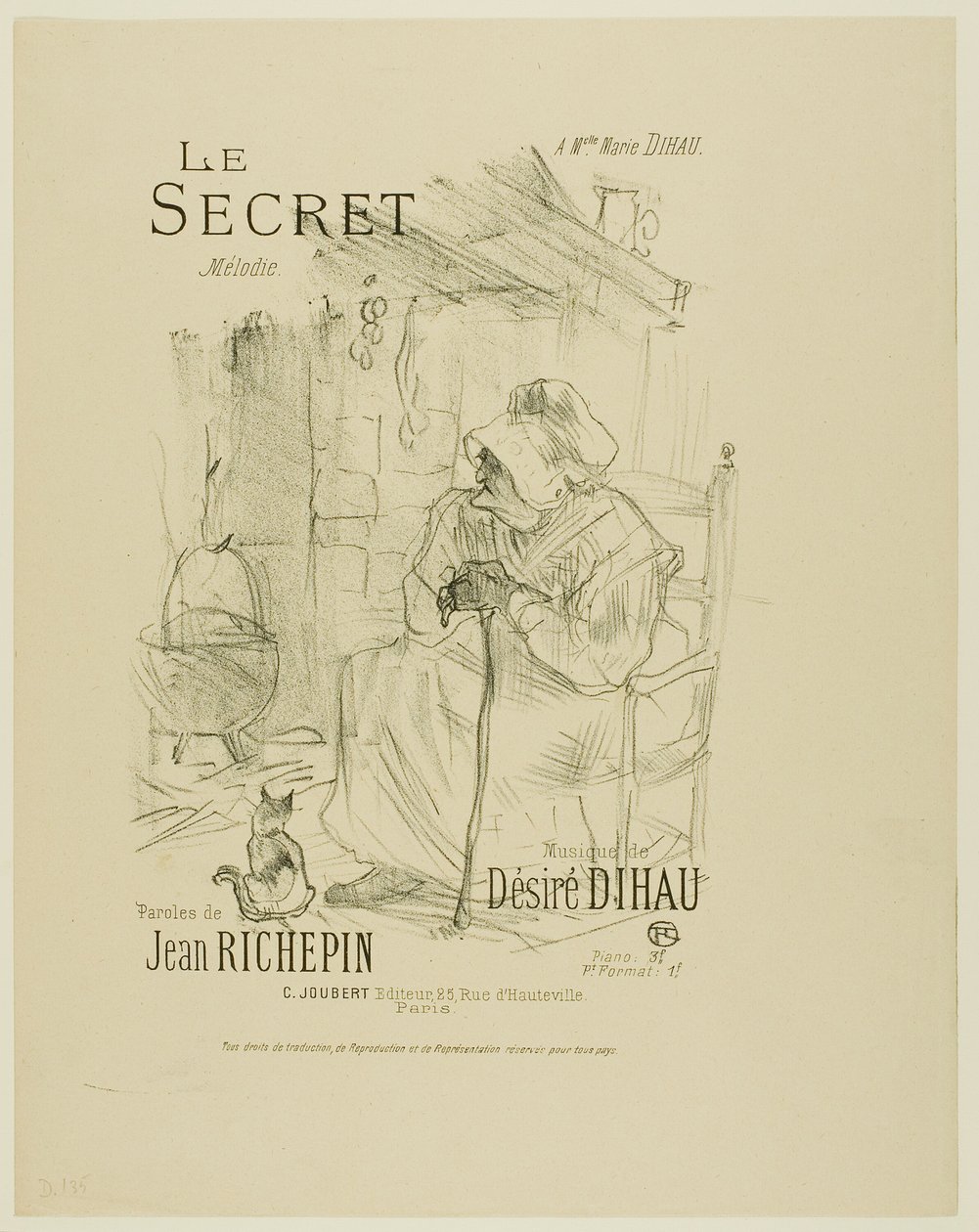 A titok, Désiré Dihau dallamaiból alkotó: Henri de Toulouse Lautrec
