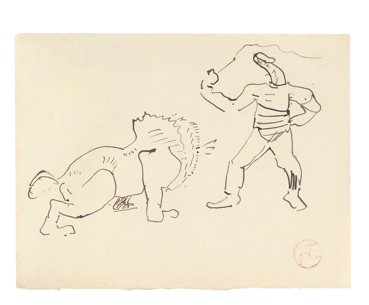 A szelídítő, 1888 körül alkotó: Henri de Toulouse Lautrec