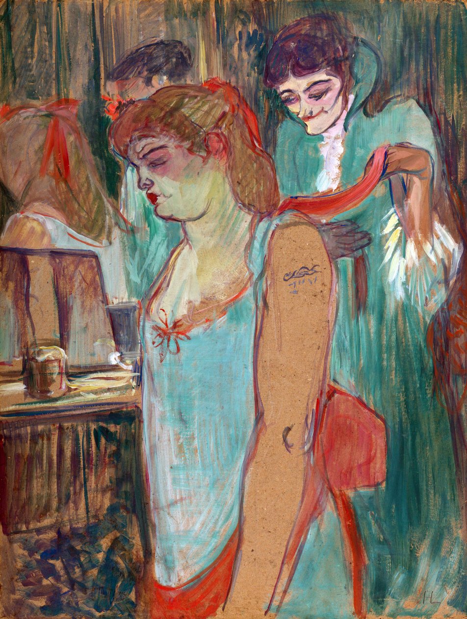 A tetovált nő vagy a toalett – Henri de Toulouse Lautrec (Toulouse-Lautrec) (1864-1901) alkotó: Henri de Toulouse Lautrec