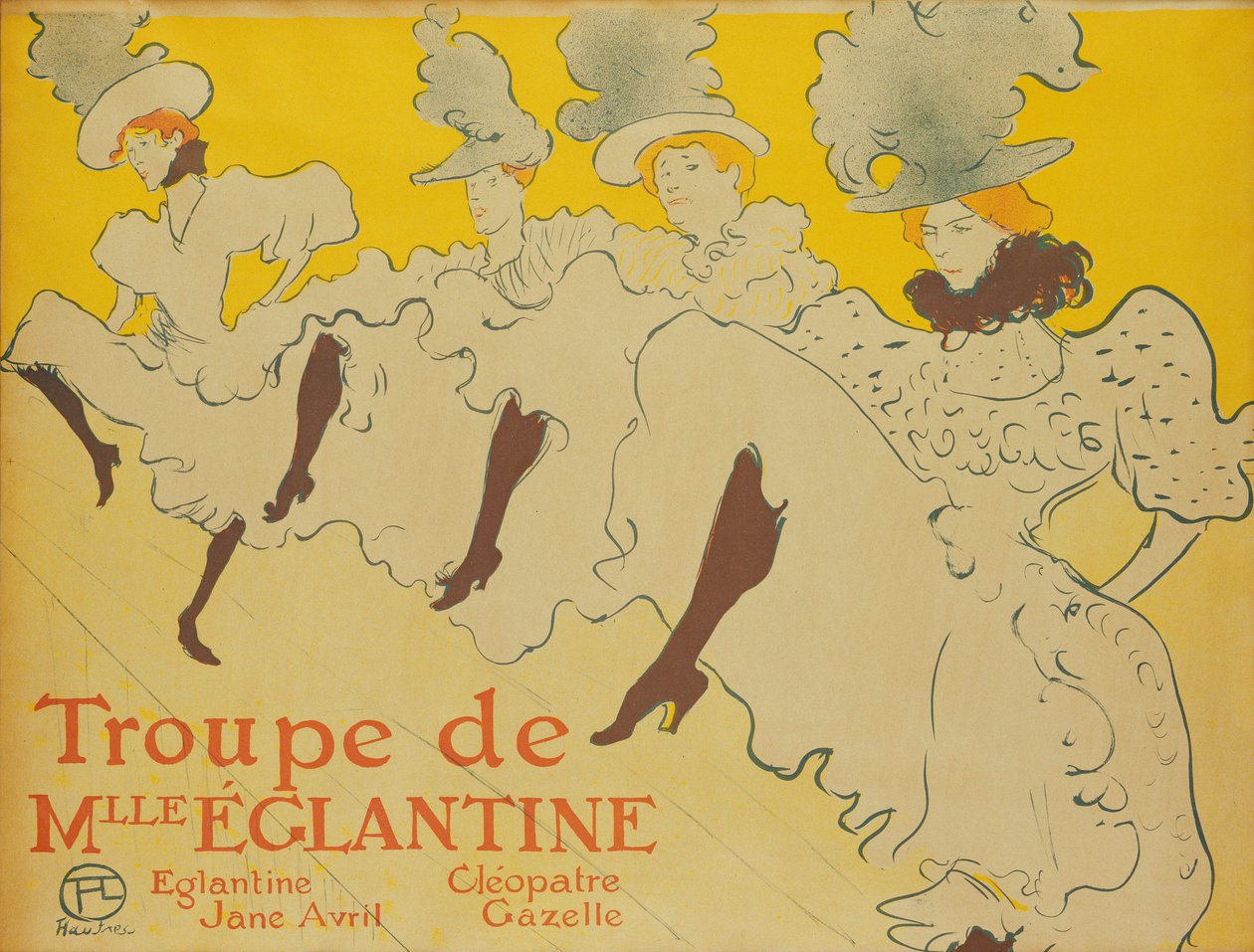 Mademoiselle Eglantine társulata, 1896 alkotó: Henri de Toulouse-Lautrec