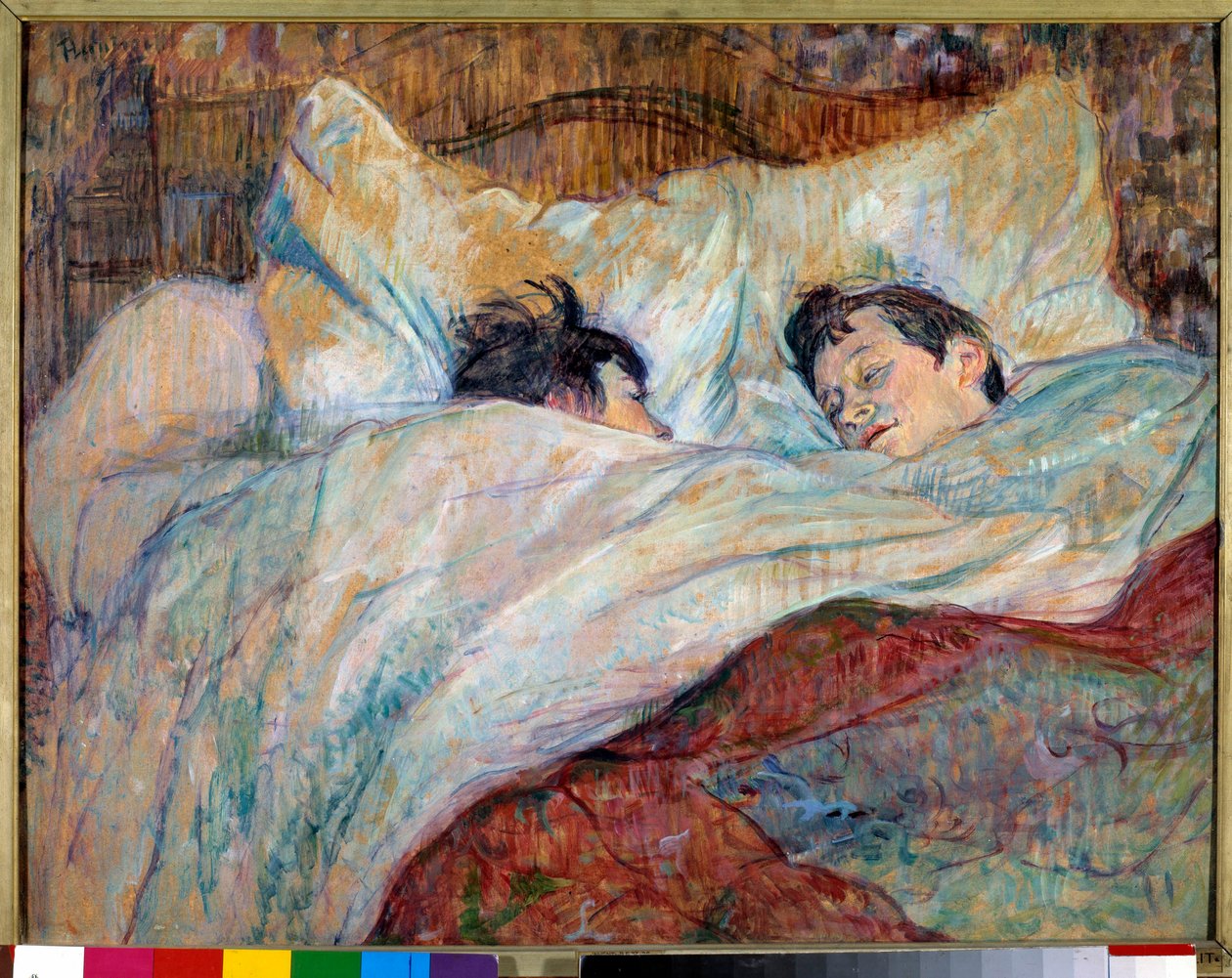 Az ágy Két alvó gyerek. Olaj, karton, Henri de Toulouse Lautrec (1864-1901) 1892 Dim. 0,54x0,7 m Párizs, Muse d