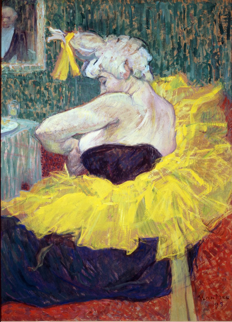 Cha U Kao bohóc, a Moulin Rouge művésze – olaj, karton alkotó: Henri de Toulouse Lautrec