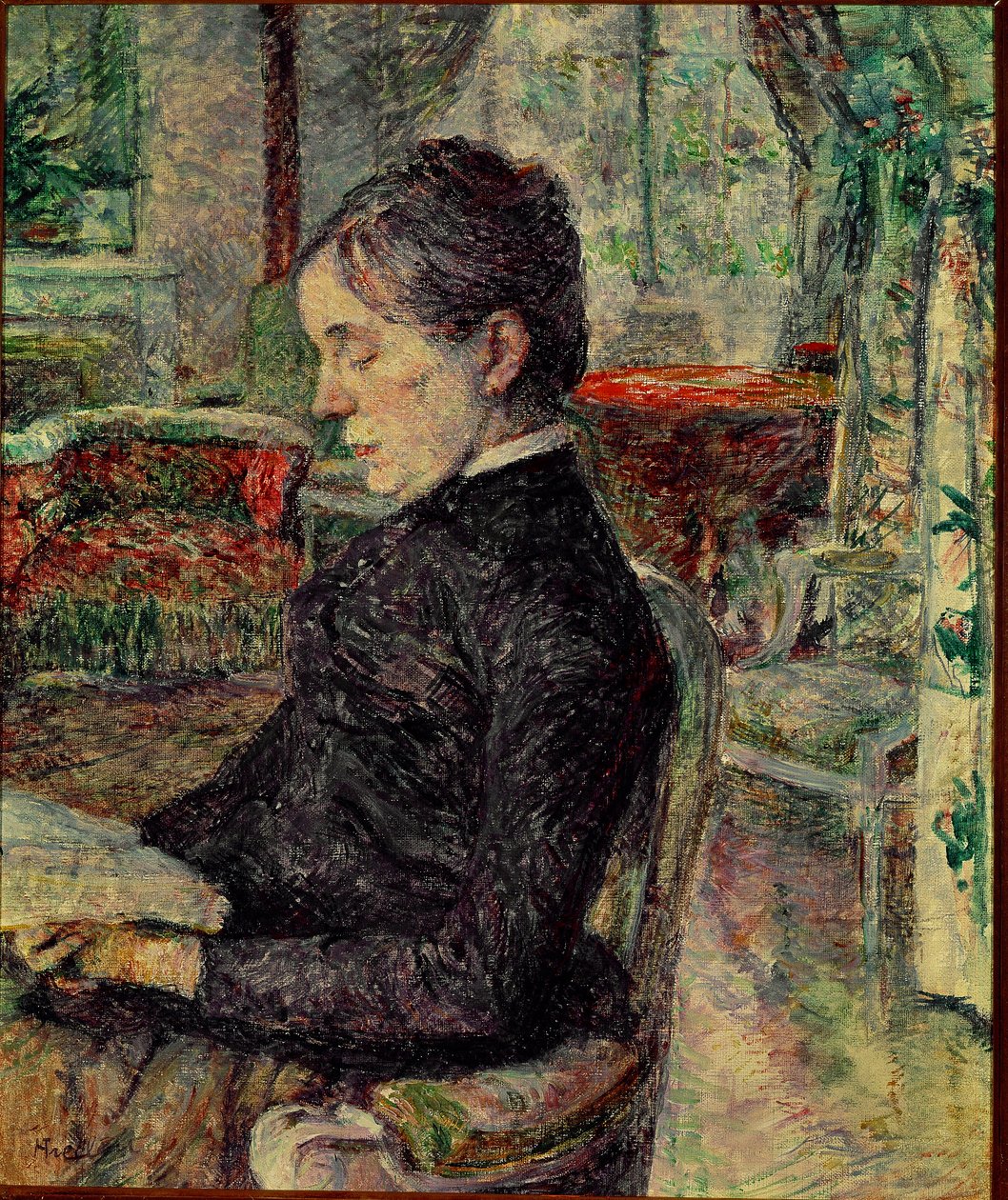 A festő édesanyja a malrome-i Szalonban. Henri de Toulouse-Lautrec festménye (Toulouse Lautrec alkotó: Henri de Toulouse Lautrec