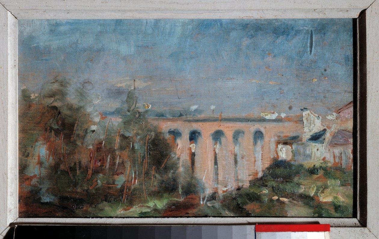 A Castelviel viadukton Henri de Toulouse Lautrec (1864-1901) Albi festménye látható. alkotó: Henri de Toulouse Lautrec