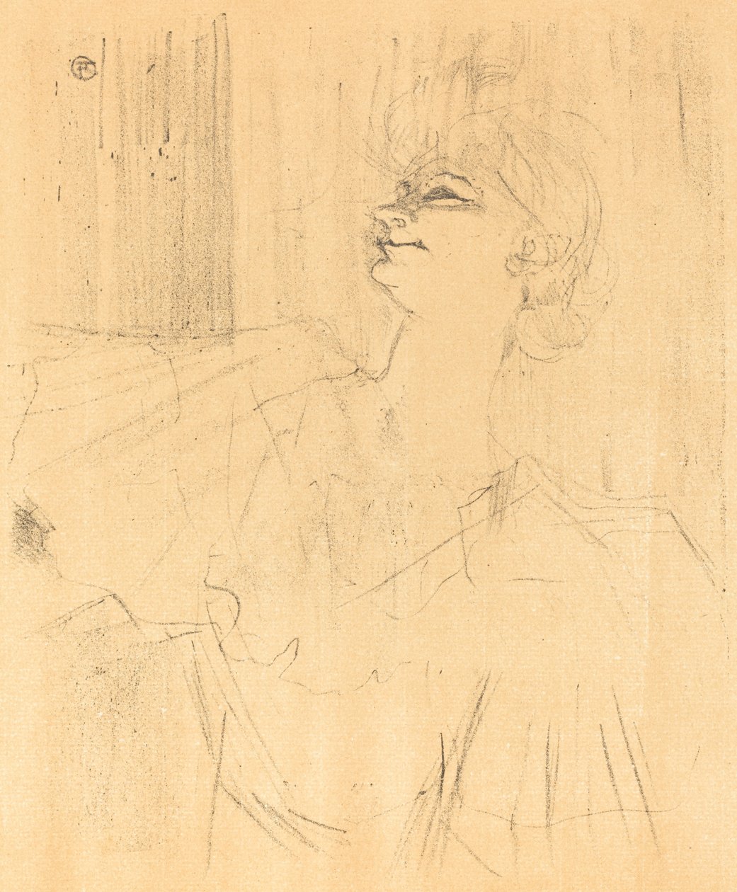 Menilmontantnak Bruantból Ménilmontantnak, Bruantból, 1898. alkotó: Henri de Toulouse Lautrec