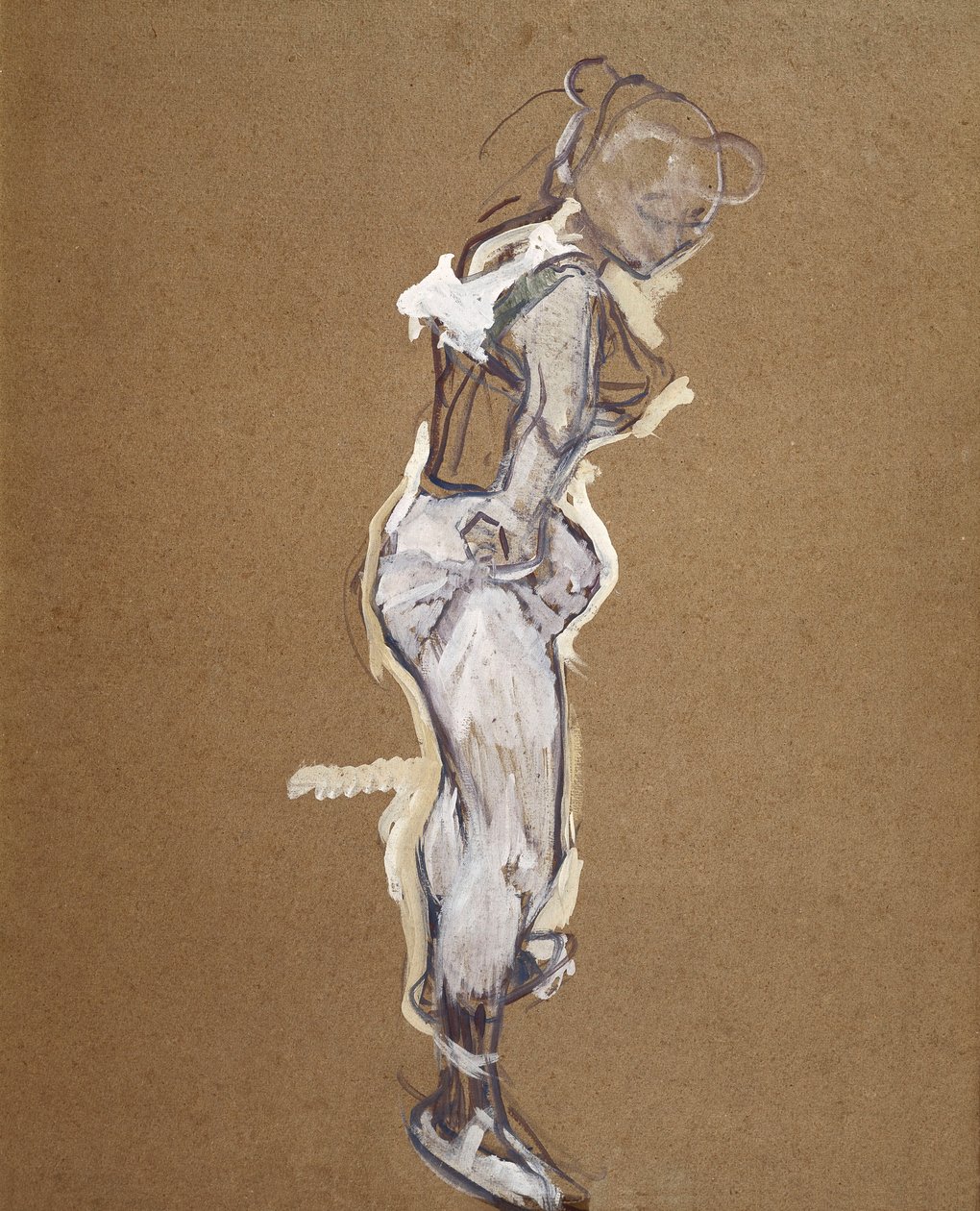 Trapéz megigazítja a harisnyanadrágját alkotó: Henri de Toulouse Lautrec