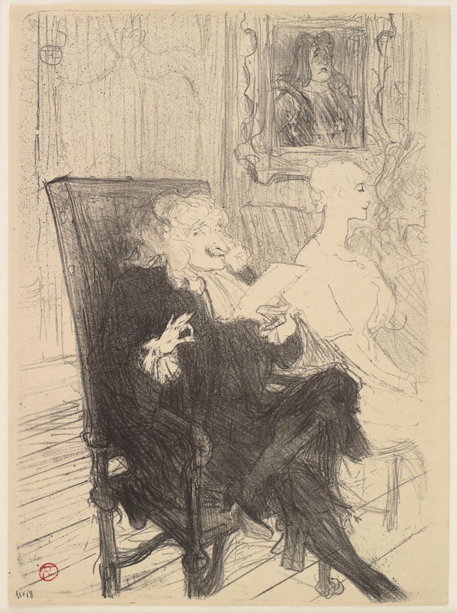 Truffier és Moreno, a Tanult nőkben alkotó: Henri de Toulouse Lautrec