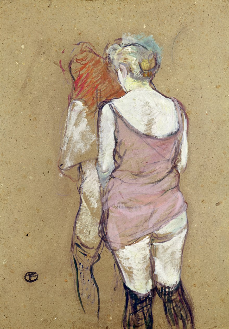 Két félig meztelen nő a Maison de la Rue des Moulins-ban alkotó: Henri de Toulouse Lautrec