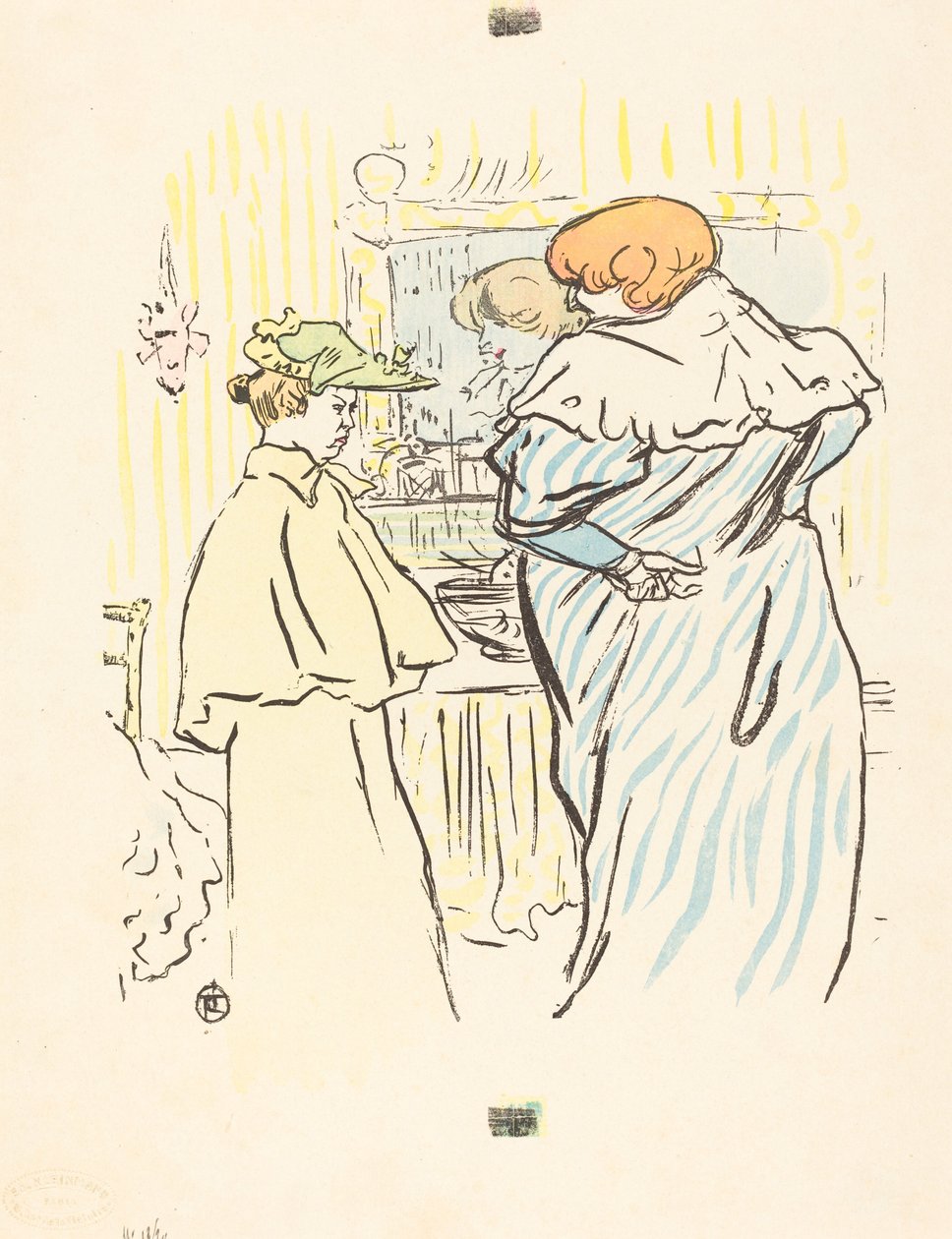 Két nő a tükör előtt. alkotó: Henri de Toulouse Lautrec