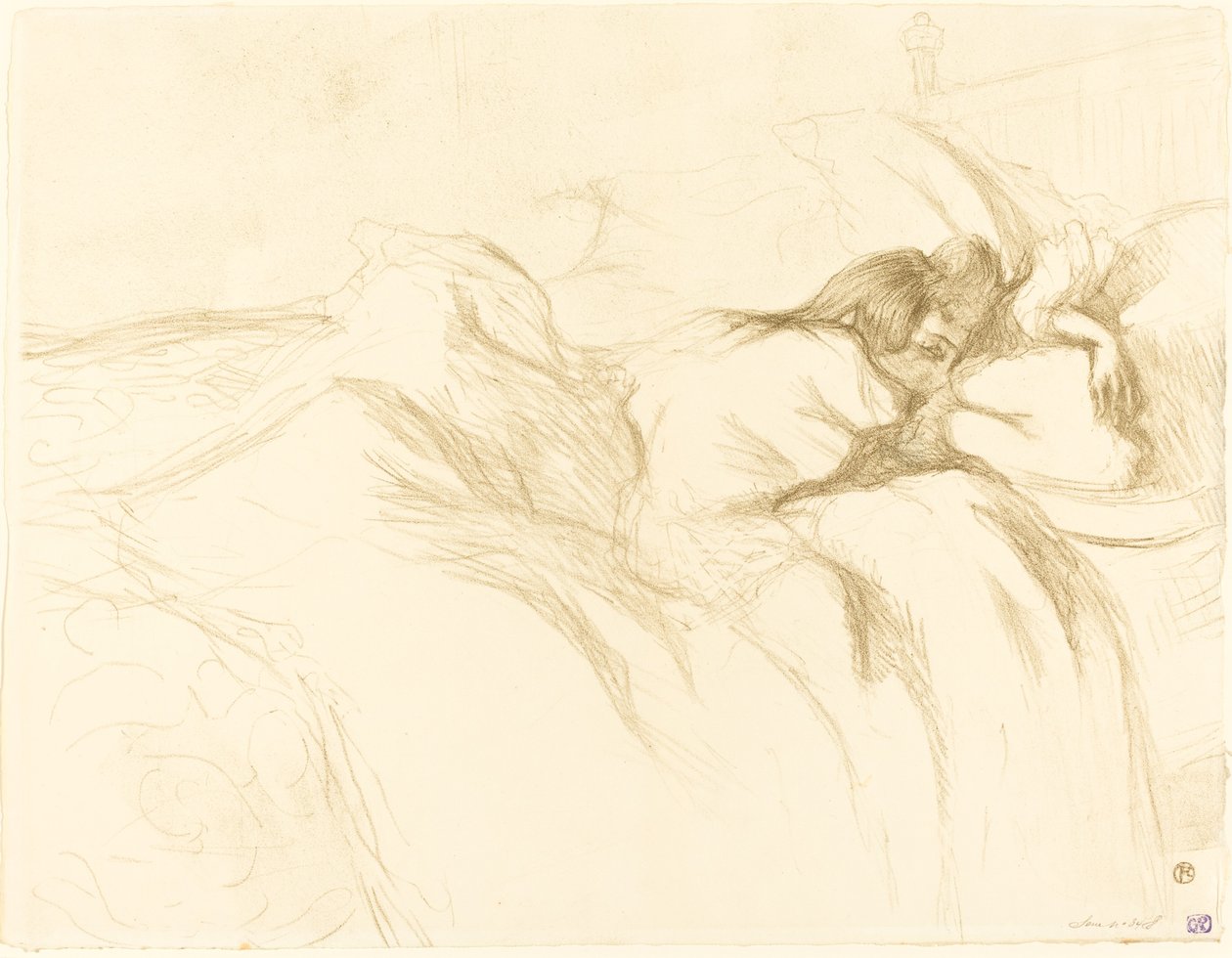 Nő Alszik alkotó: Henri de Toulouse Lautrec