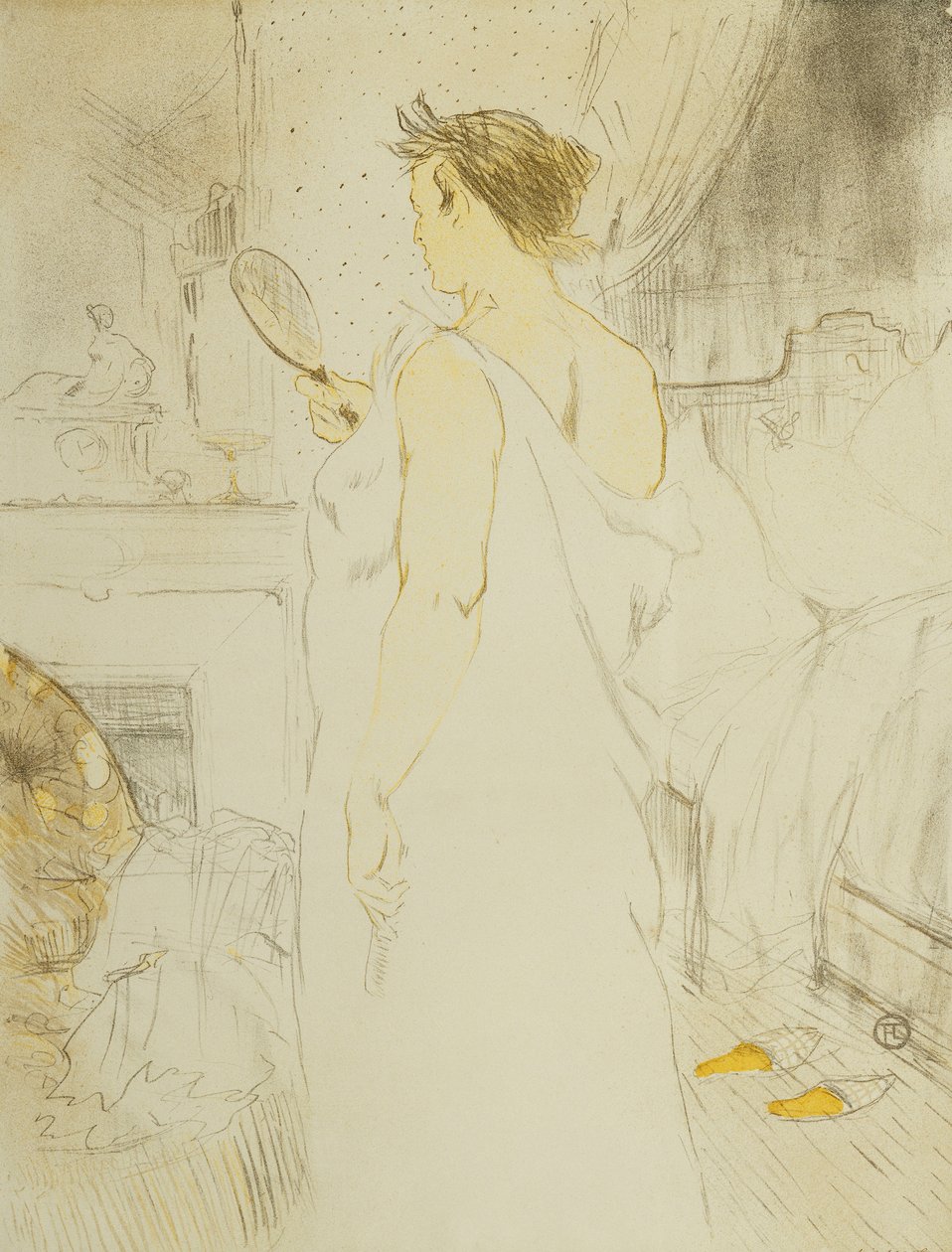 Woman Ice - Ice Hand; Ice Cream Woman – kézi fagylalt, VI. tányér Ellesből, 1896 alkotó: Henri de Toulouse Lautrec