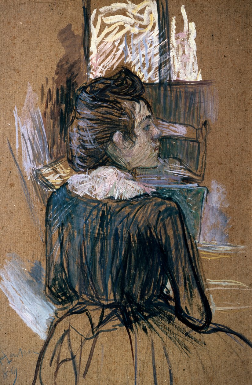 Nő az ablakban, 1889. alkotó: Henri de Toulouse Lautrec