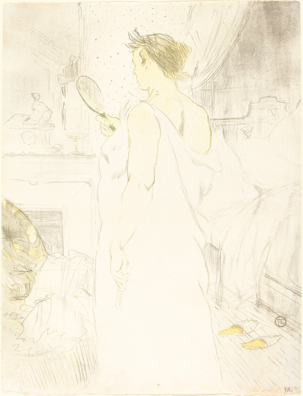 Nő a tükörben alkotó: Henri de Toulouse Lautrec