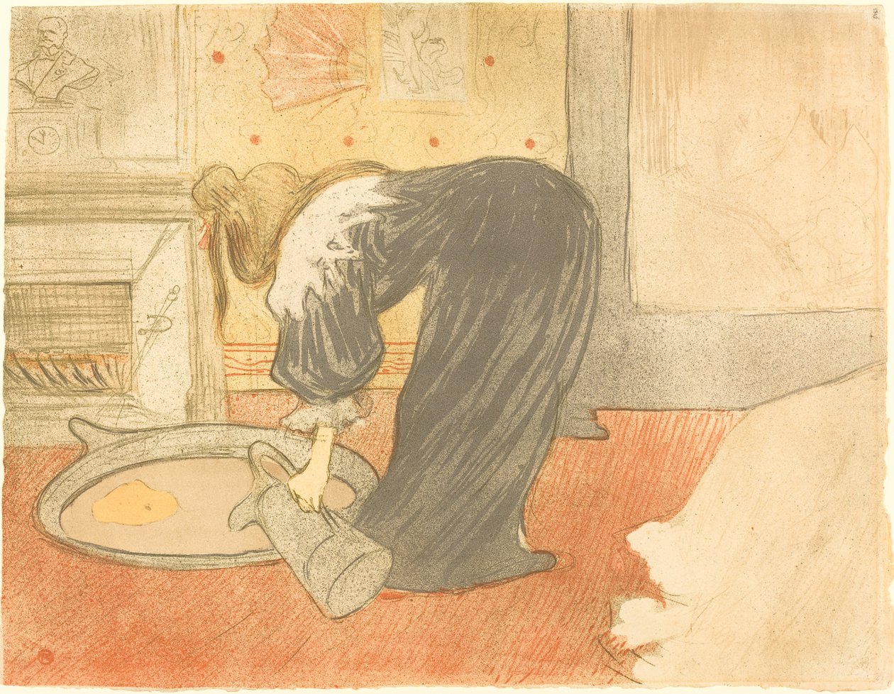 Nő a kádban (Femme au tub) alkotó: Henri de Toulouse Lautrec