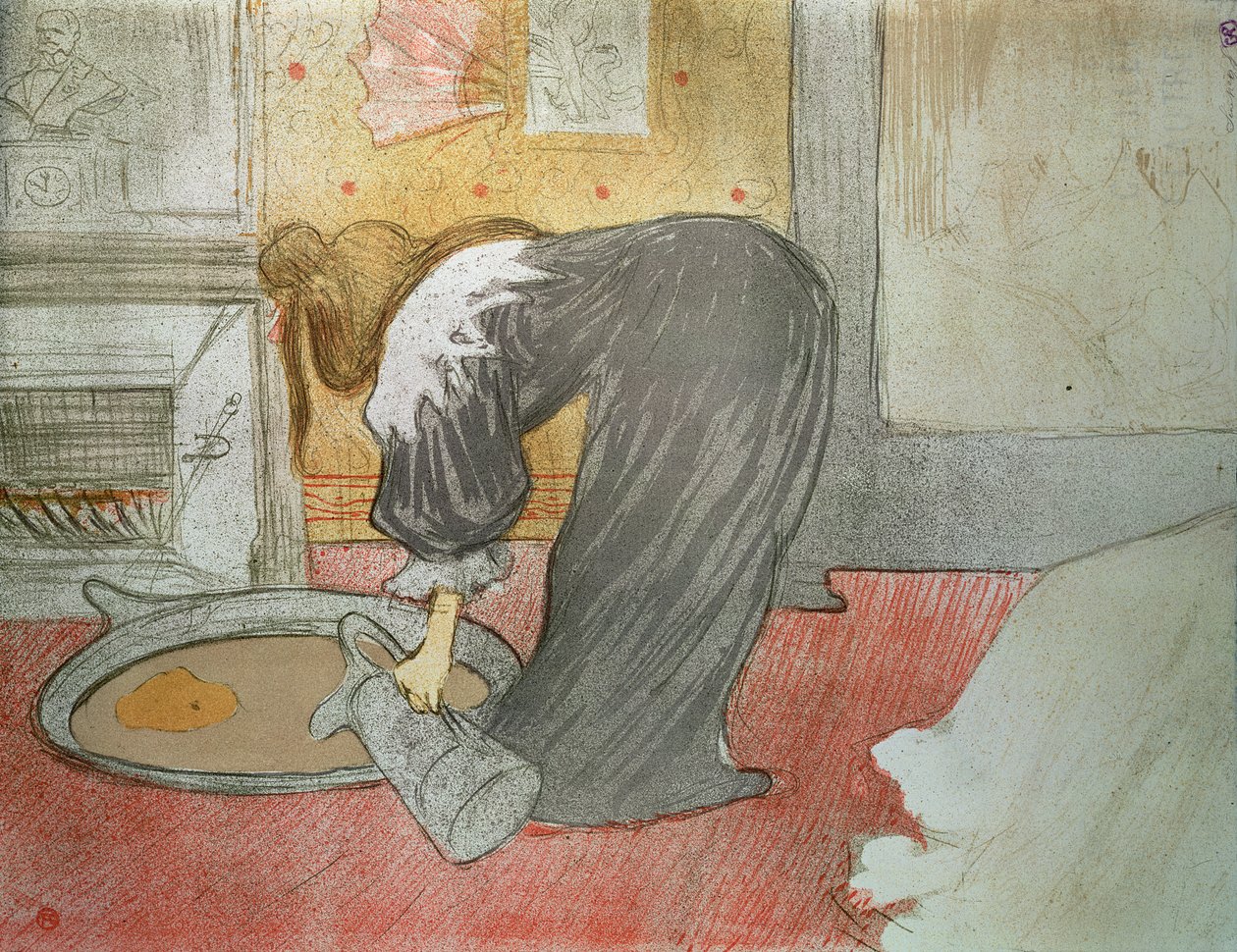 Nő a kádban az "Elles"-ből, 1896 alkotó: Henri de Toulouse Lautrec