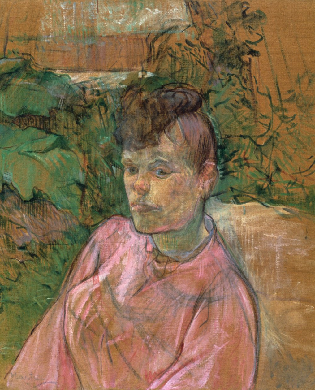 Nő a Monsieur-erdő kertjében, 1889-1891 alkotó: Henri de Toulouse Lautrec