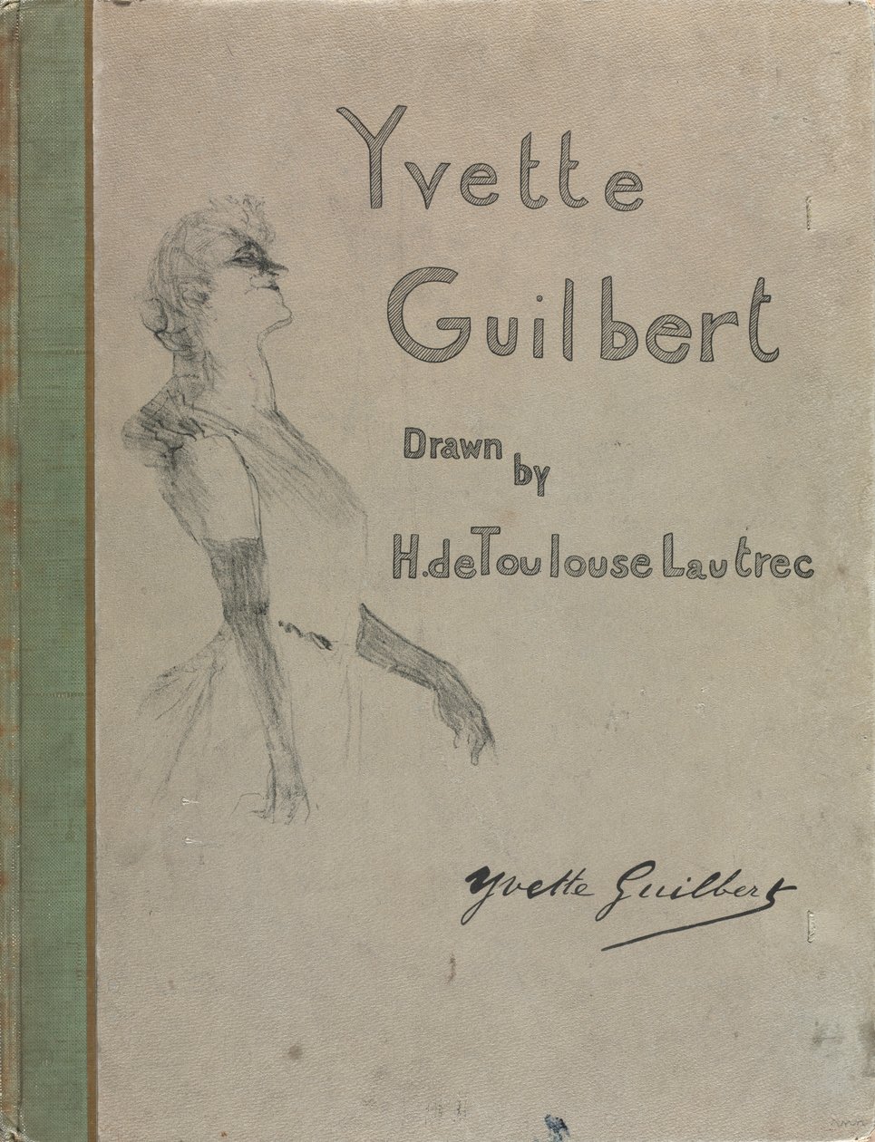 Yvette Guilbert-angol sorozat: Borító alkotó: Henri de Toulouse Lautrec