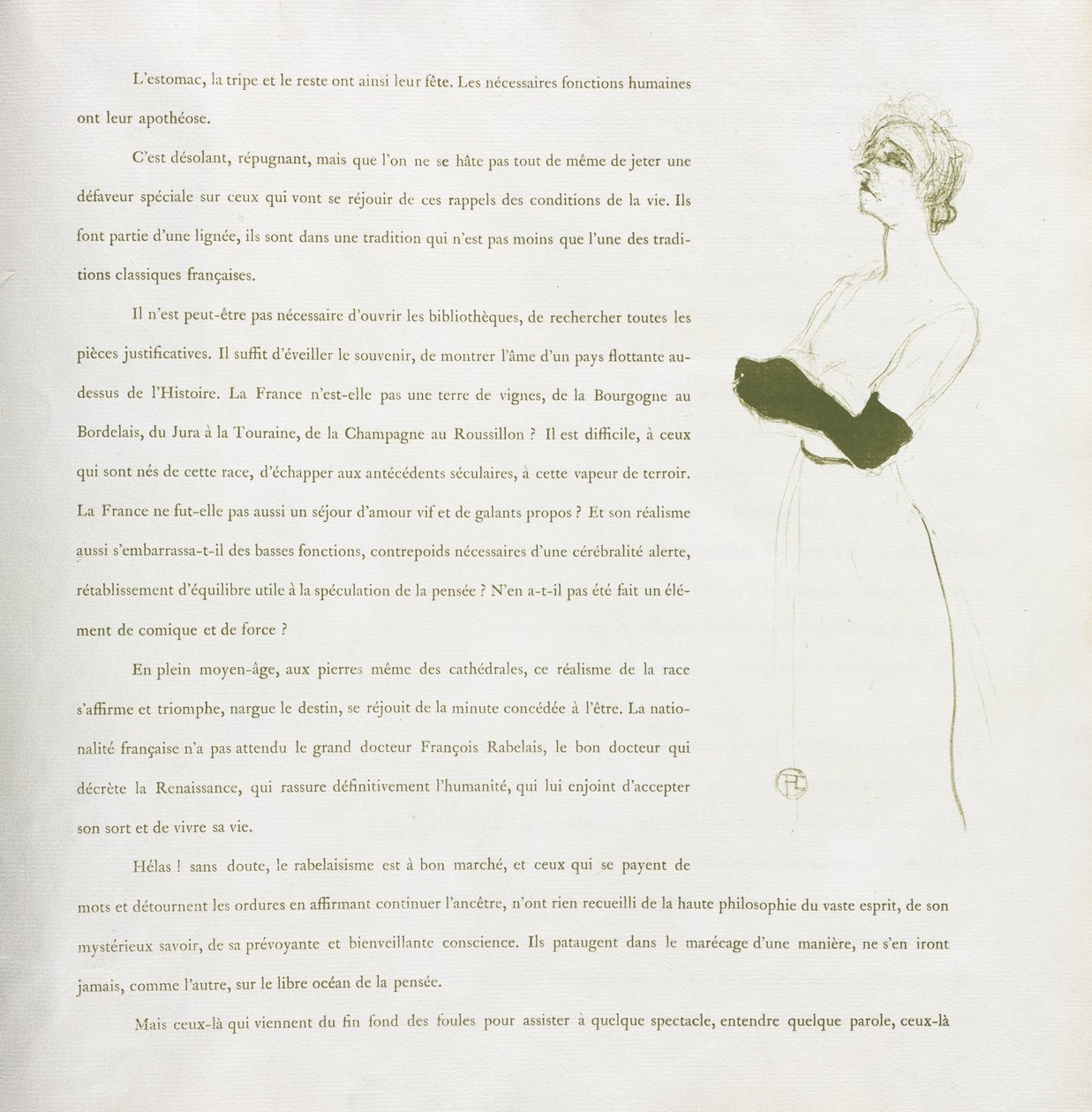 Yvette Guilbert-francia sorozat: 1894. 10. szám. alkotó: Henri de Toulouse Lautrec