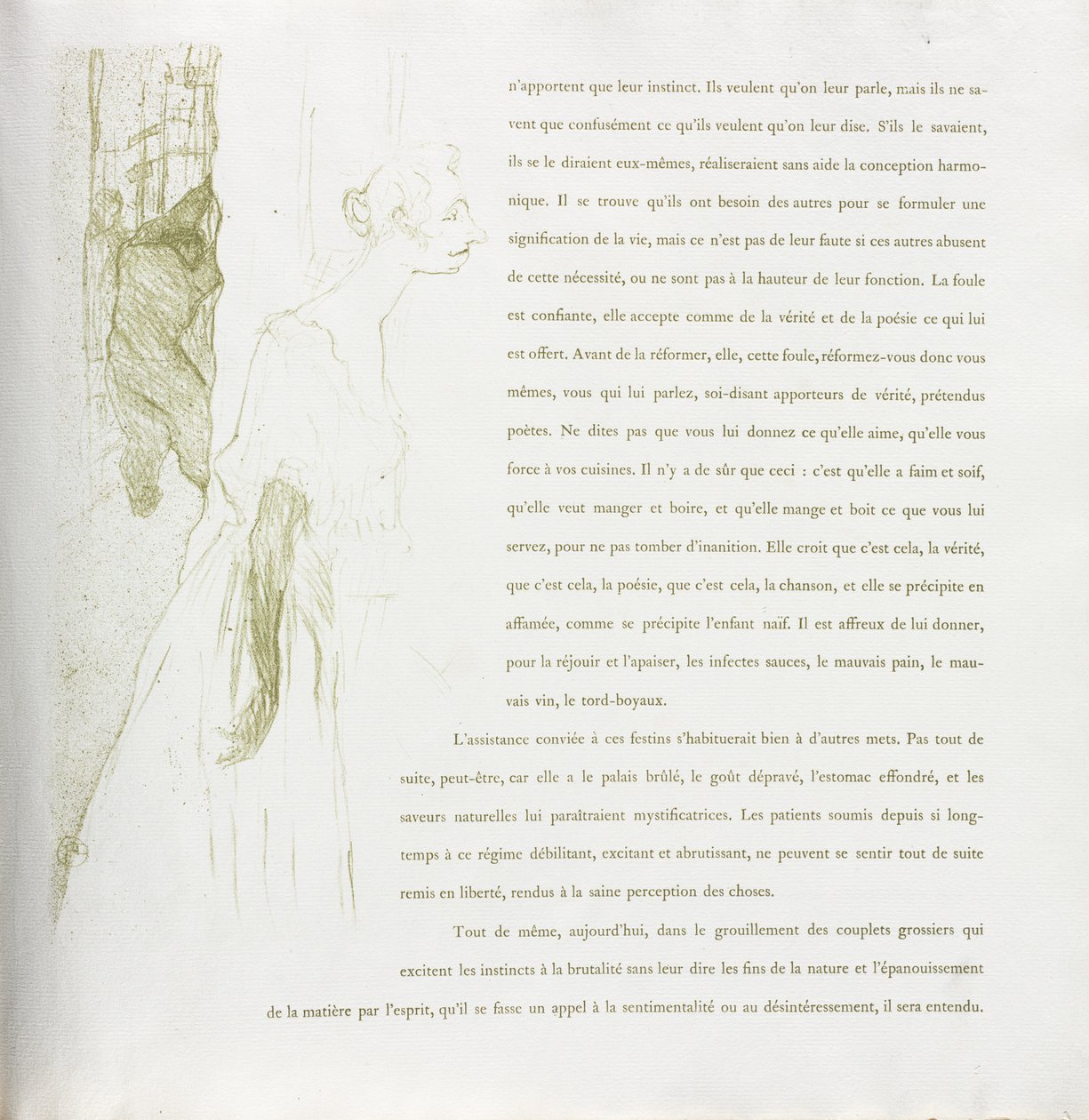 Yvette Guilbert-francia sorozat: 11. sz alkotó: Henri de Toulouse Lautrec