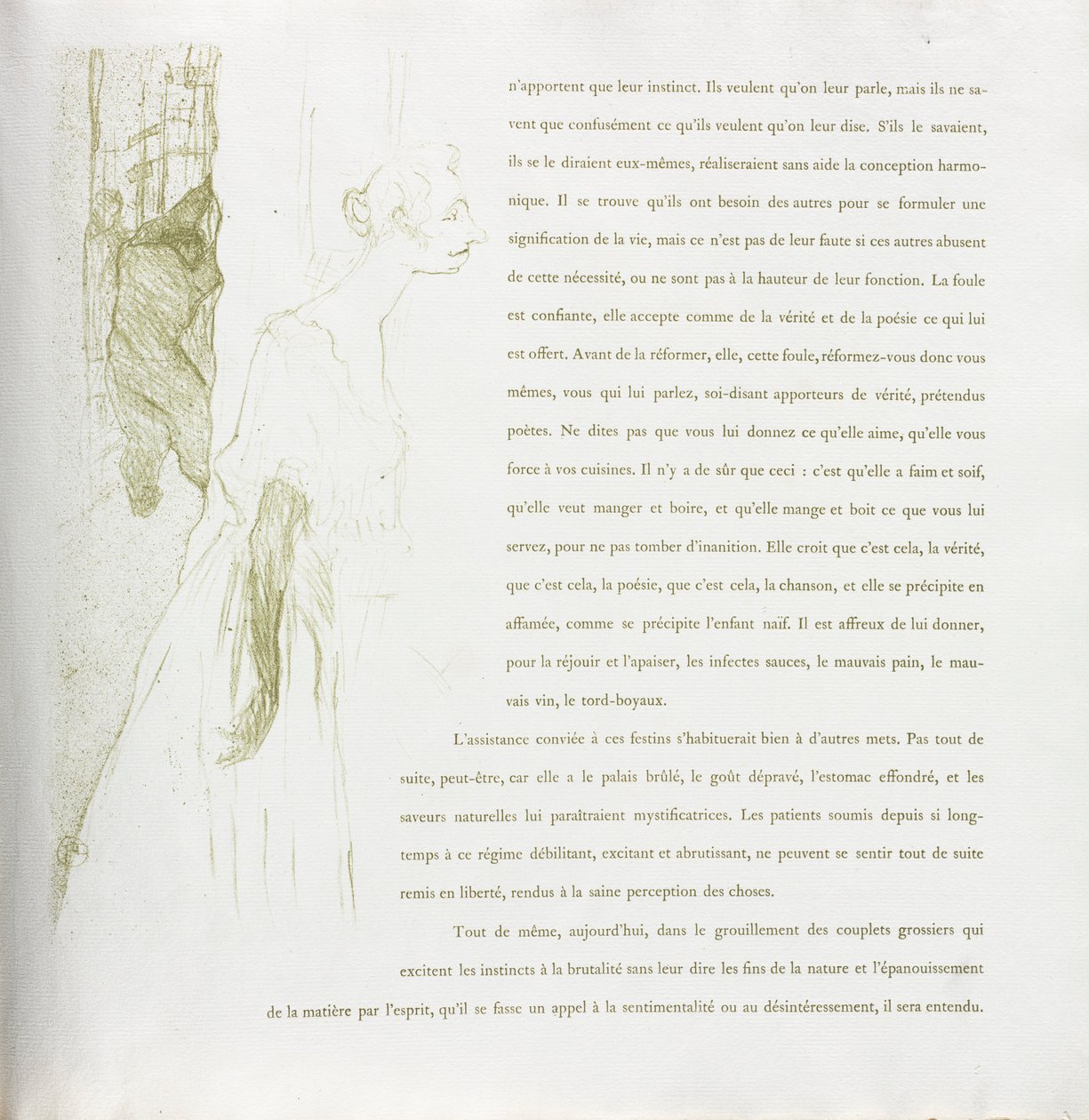 Yvette Guilbert-francia sorozat: 1894. 11. szám. alkotó: Henri de Toulouse Lautrec