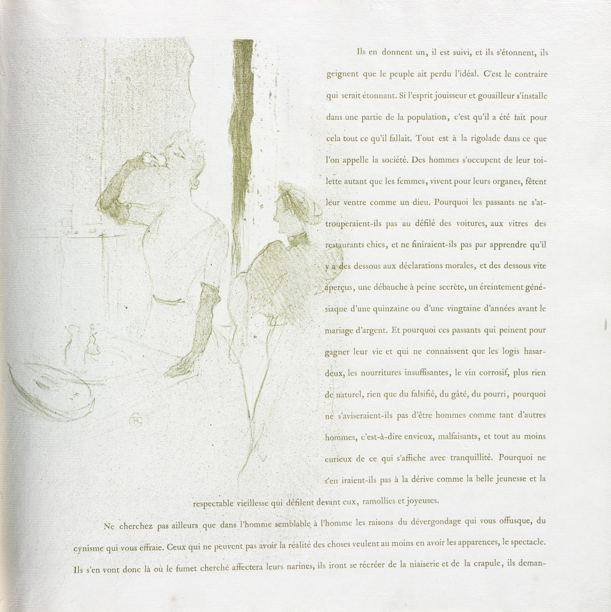 Yvette Guilbert-francia sorozat: 1894. 14. szám. alkotó: Henri de Toulouse Lautrec