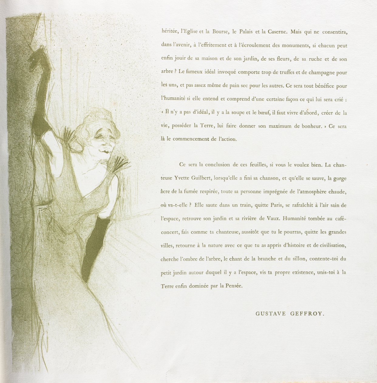 Yvette Guilbert-Francia sorozat: 16. sz alkotó: Henri de Toulouse Lautrec