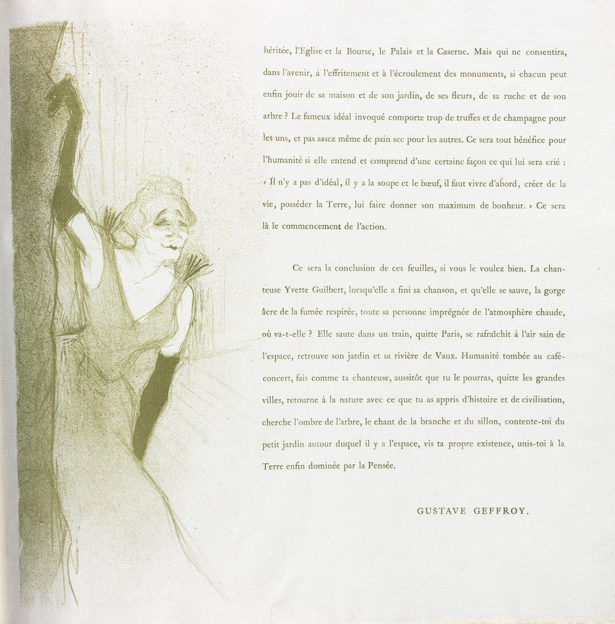 Yvette Guilbert-francia sorozat: 1894. 16. szám. alkotó: Henri de Toulouse Lautrec