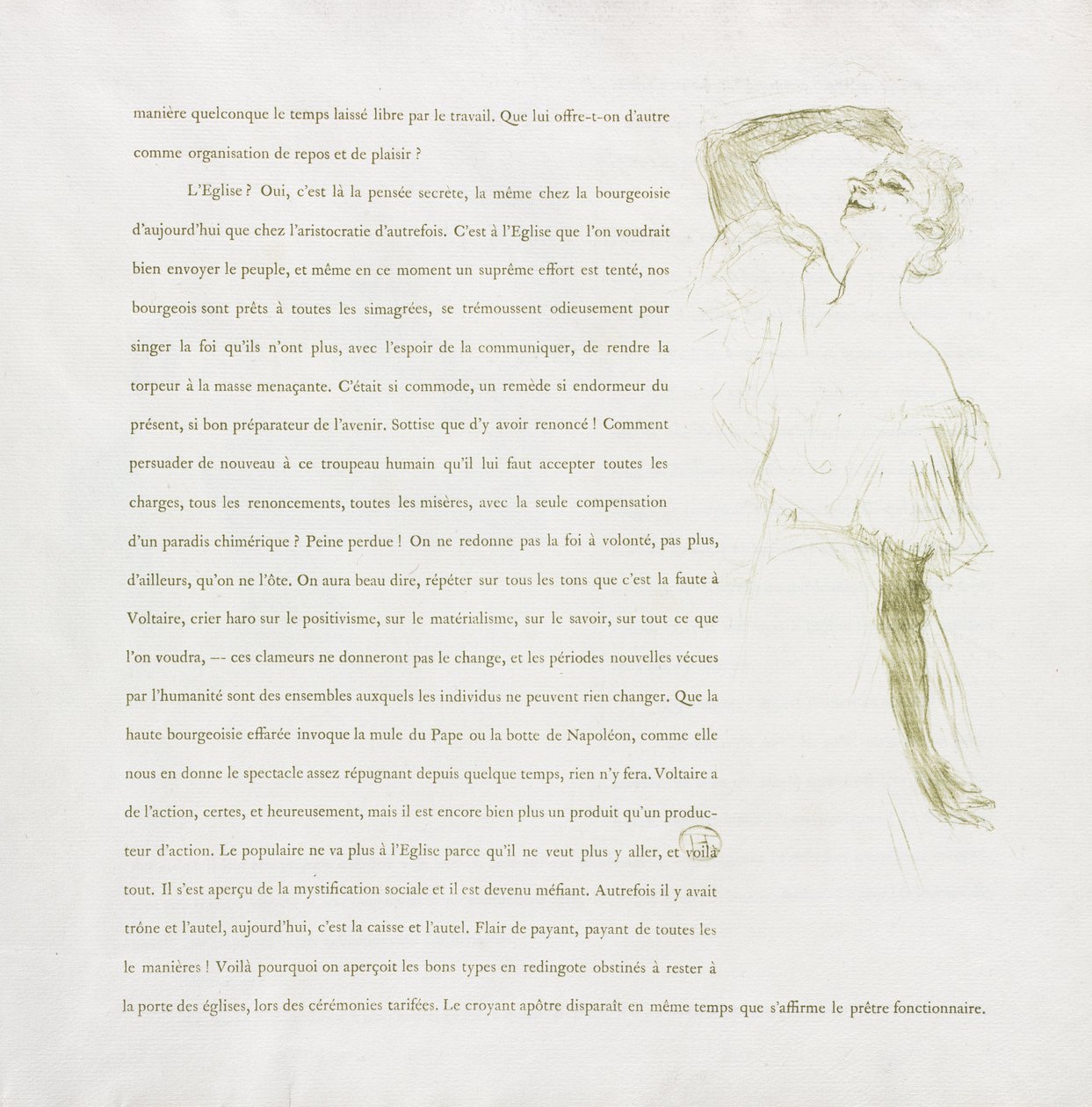 Yvette Guilbert-Francia sorozat: 7. sz alkotó: Henri de Toulouse Lautrec