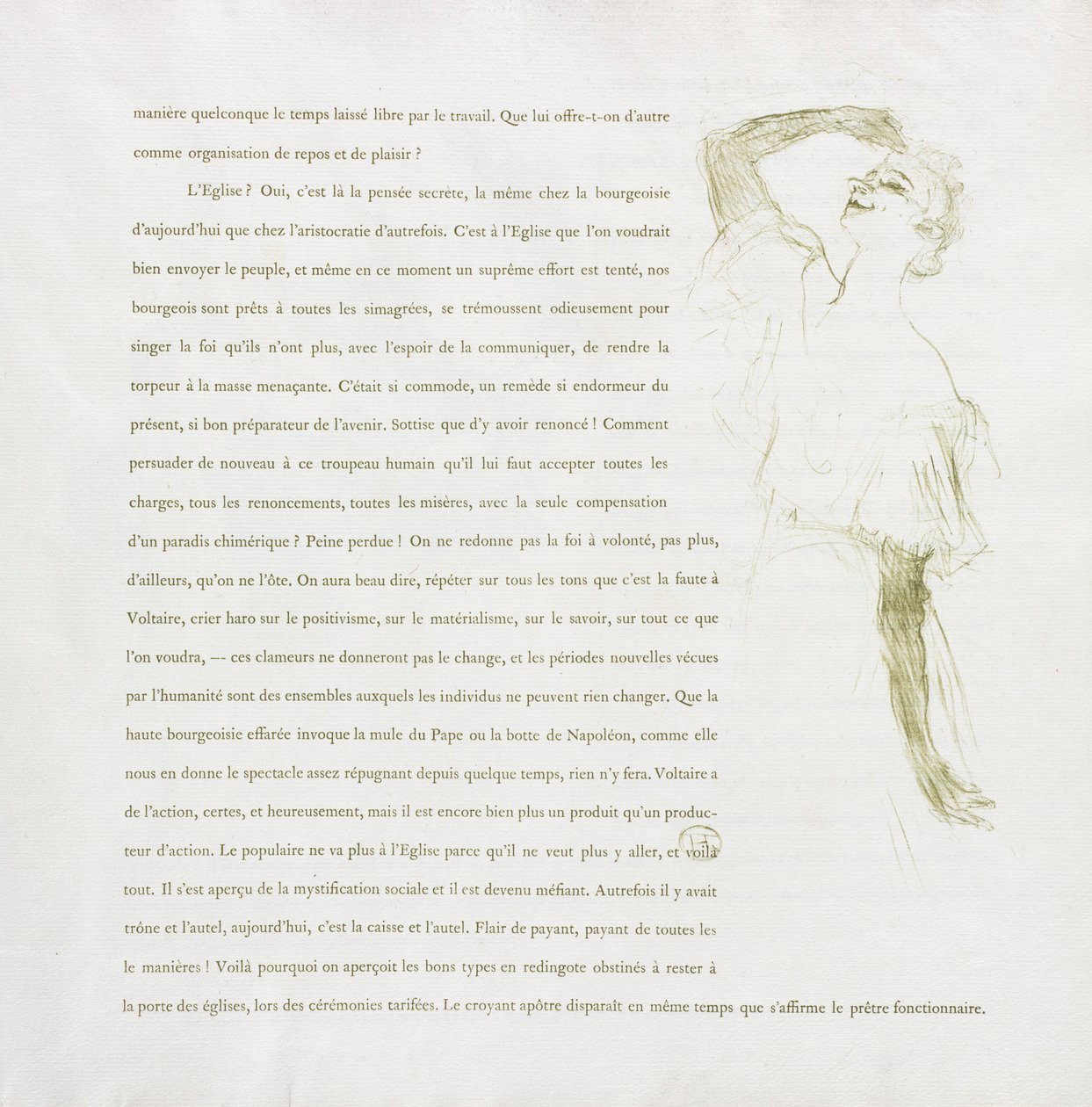 Yvette Guilbert-francia sorozat: 1894. 7. szám. alkotó: Henri de Toulouse Lautrec