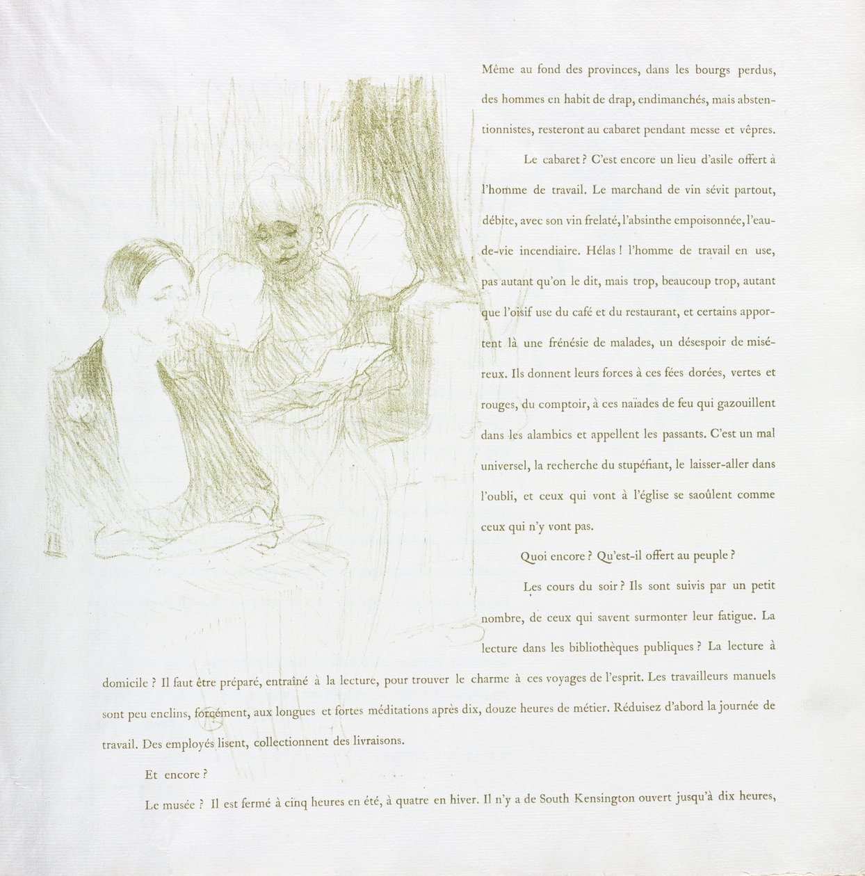 Yvette Guilbert-Francia sorozat: 8. sz alkotó: Henri de Toulouse Lautrec
