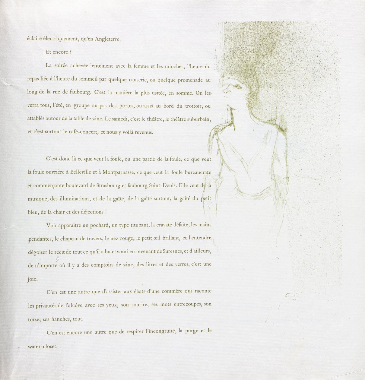 Yvette Guilbert-Francia sorozat: 9. sz alkotó: Henri de Toulouse Lautrec