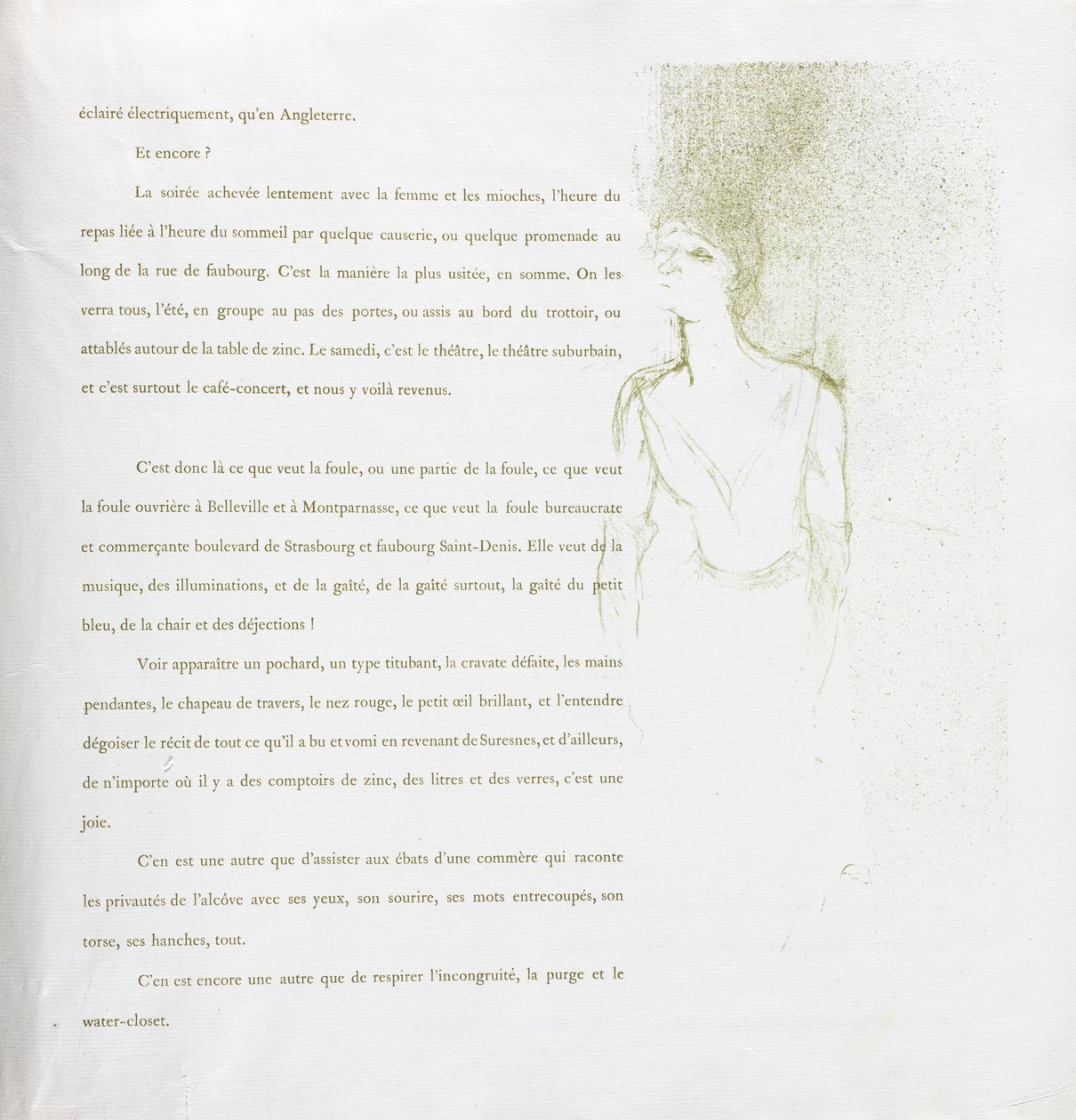 Yvette Guilbert-francia sorozat: 1894. 9. szám. alkotó: Henri de Toulouse Lautrec