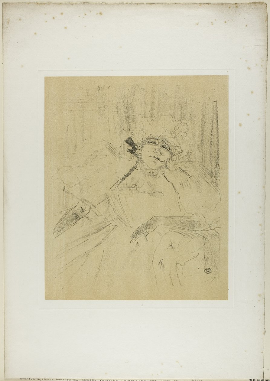 Yvette Guilbert – Régi dal, Yvette Guilberttől alkotó: Henri de Toulouse Lautrec
