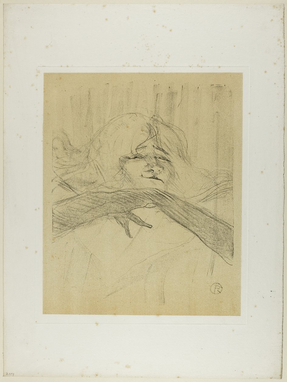 Yvette Guilbert-"Linger, Longer, Loo", Yvette Guilbert-től alkotó: Henri de Toulouse Lautrec