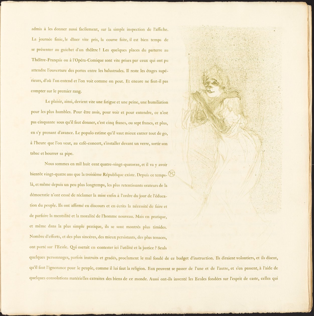 Yvette Guilbert alkotó: Henri de Toulouse Lautrec