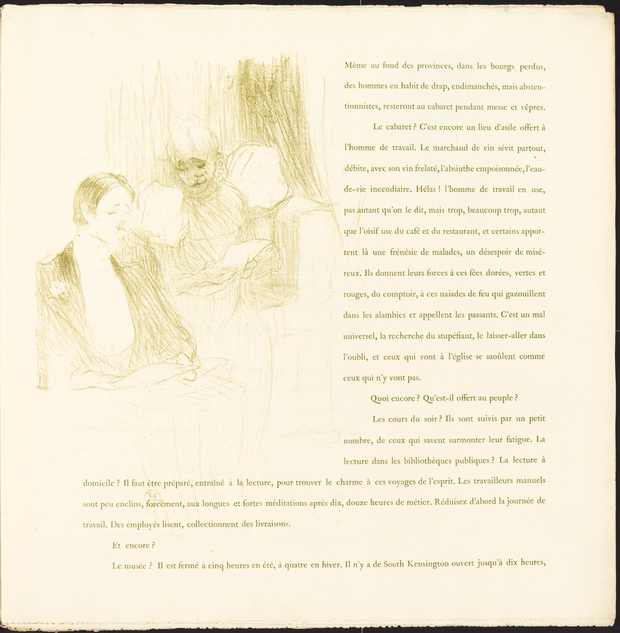 Yvette Guilbert alkotó: Henri de Toulouse Lautrec