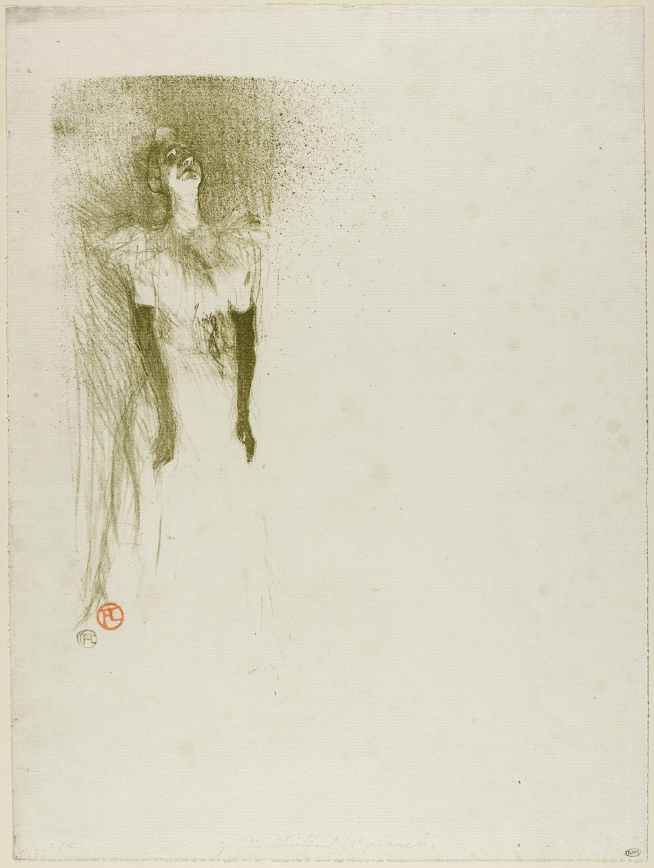 Yvette Guilbert alkotó: Henri de Toulouse Lautrec