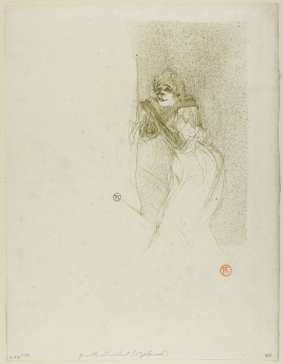 Yvette Guilbert alkotó: Henri de Toulouse Lautrec