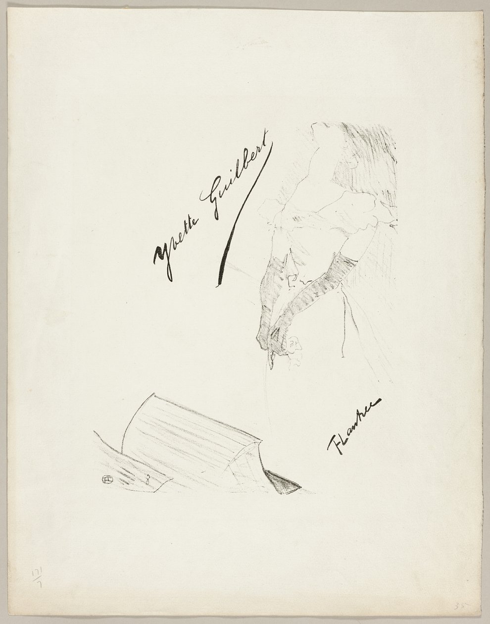Yvette Guilbert alkotó: Henri de Toulouse Lautrec
