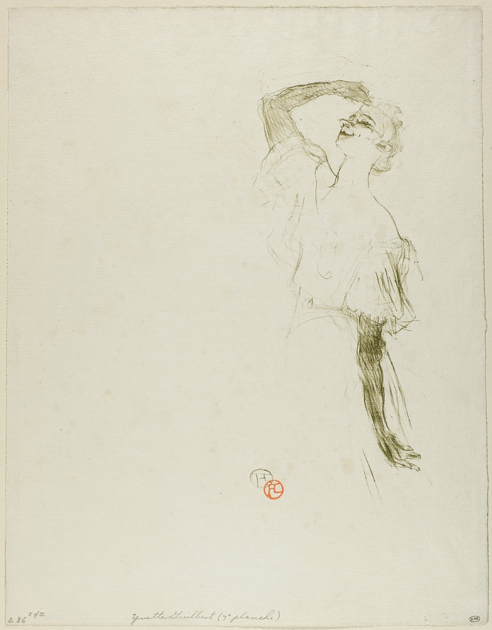 Yvette Guilbert alkotó: Henri de Toulouse Lautrec