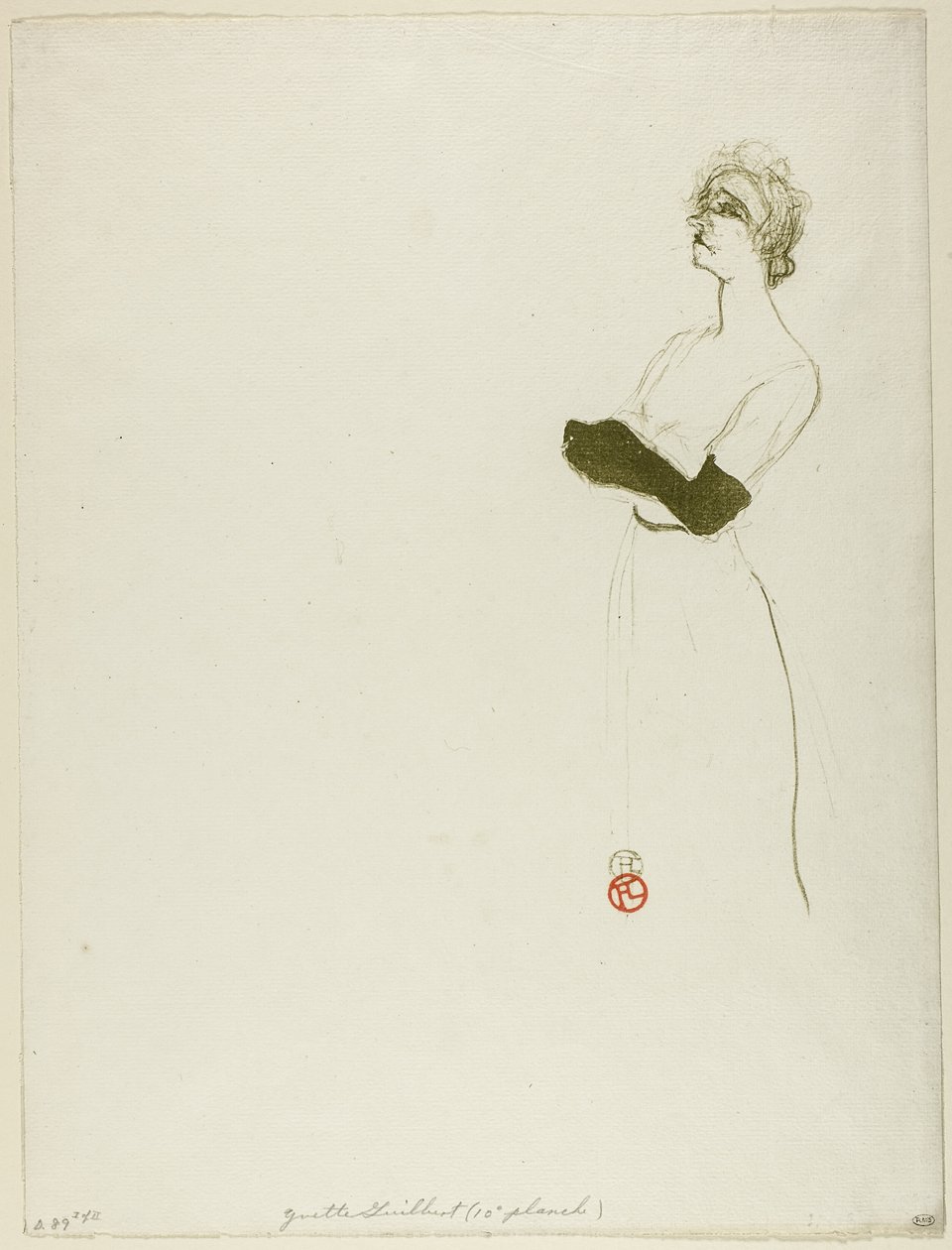 Yvette Guilbert alkotó: Henri de Toulouse Lautrec