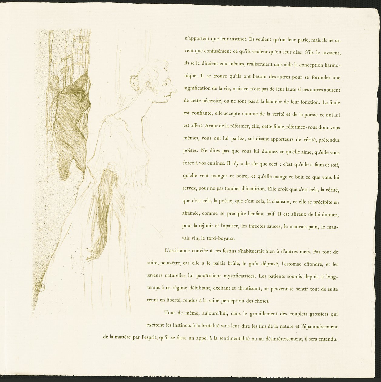 Yvette Guilbert alkotó: Henri de Toulouse Lautrec