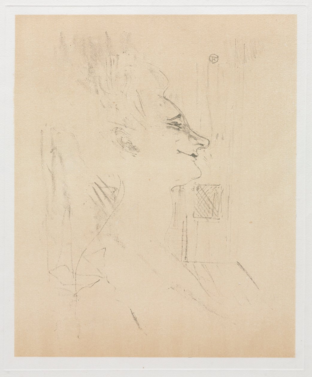 Yvette Guilbert mámorban, 1898. alkotó: Henri de Toulouse Lautrec